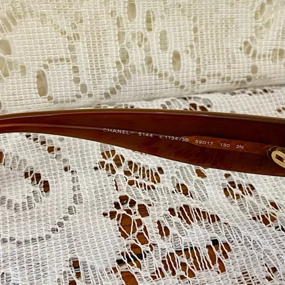 Chanel 5144 Brown Tortoise Sunglasses - Picture 10 of 13